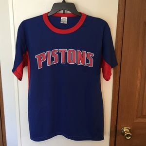 Detroit Pistons Marathon Size L Jersey Shirt NWOT